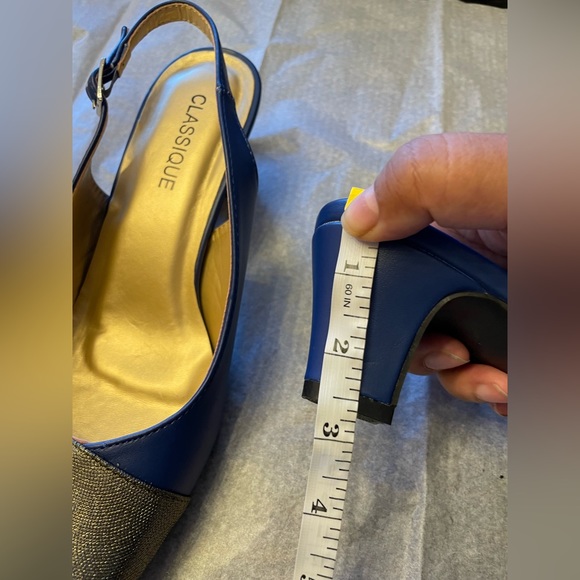 Navy Blue Classique Shoes - Picture 7 of 7